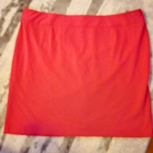 Lane Bryant Skirt 28W Hot Pink Straight/Pencil Skirt